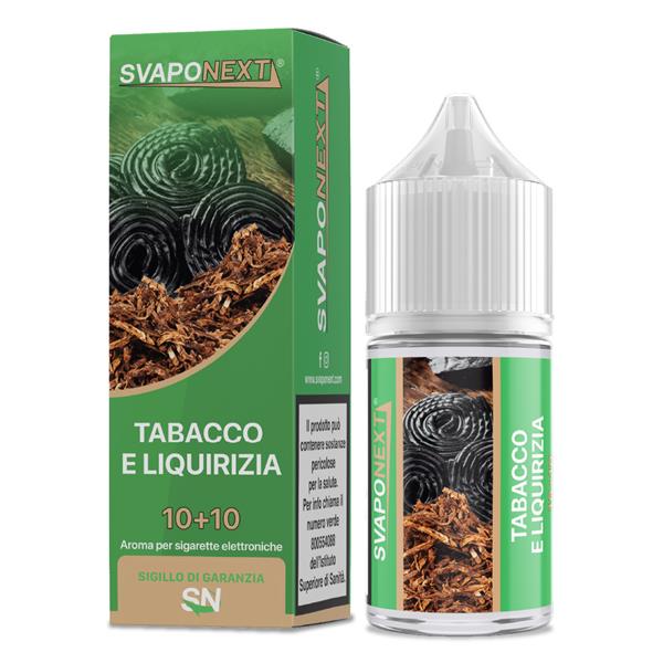 SVAPONEXT STARTER FLAVOUR - TABACCO E LIQUIRIZIA 10+10